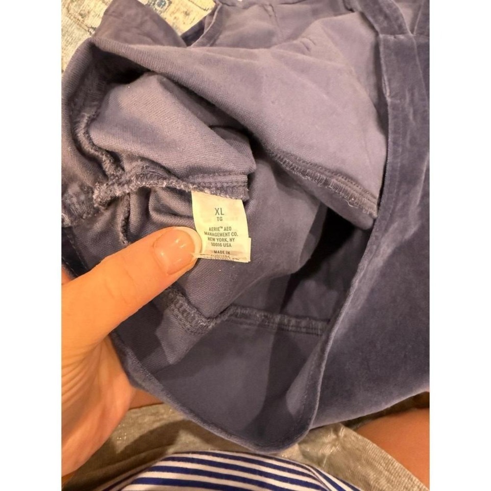 Aerie Navy Velvet Overalls EUC - Picture 4 of 4